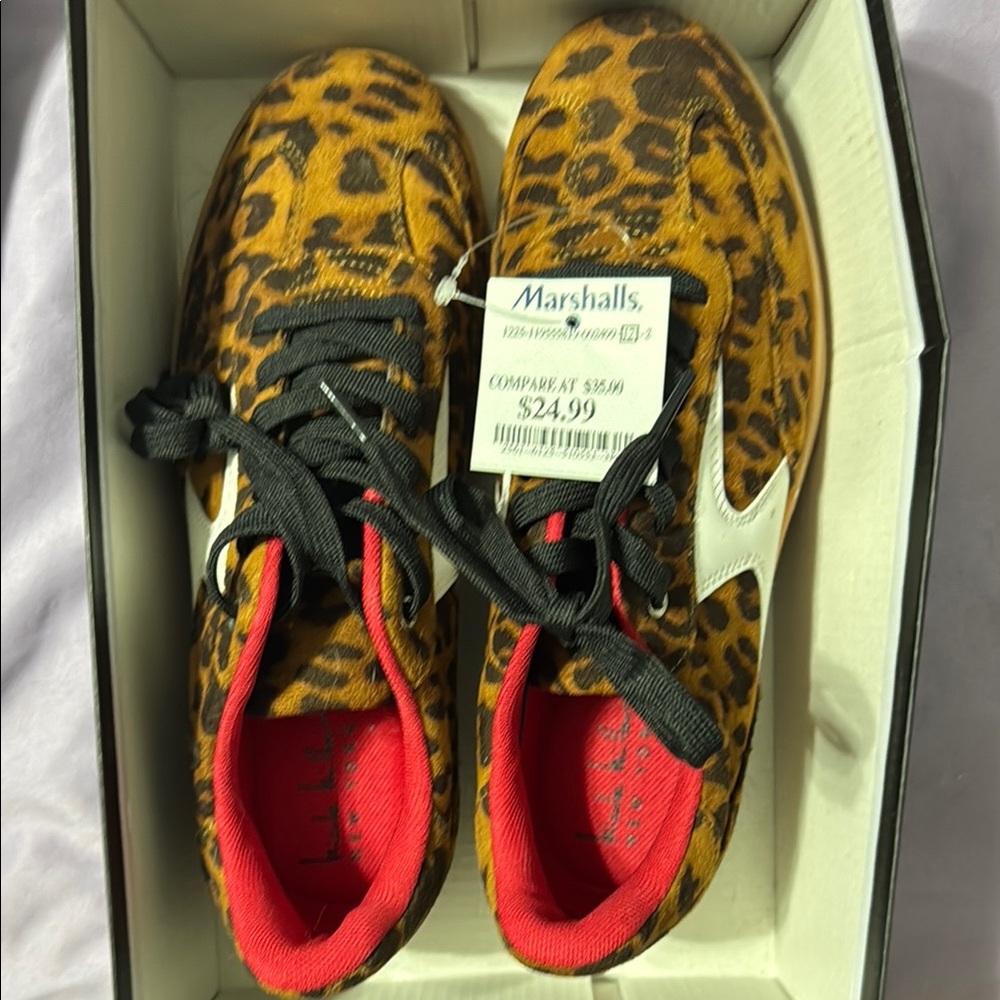 Nicole by Nicole Miller Leopard Print Sneakers